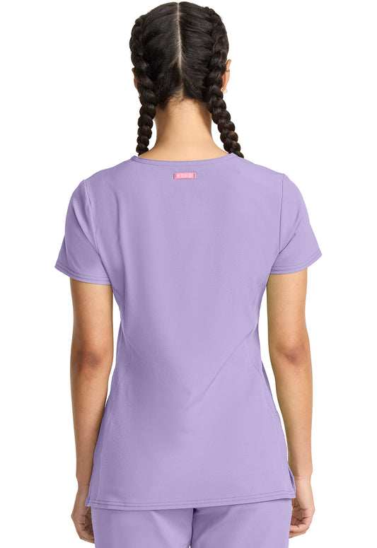 AMP MC702 V-Neck Top Digital Lavender Image