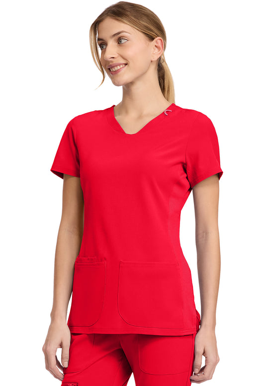 AMP MC702 V-Neck Top Solar Flare