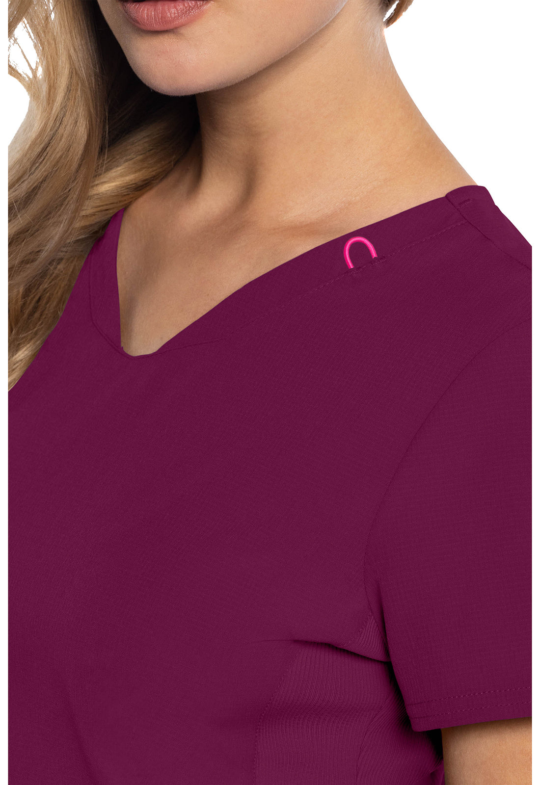 AMP MC702 V-Neck Top Wine