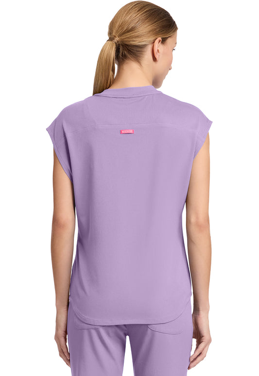 AMP MC703 Round Neck Tuckable Top Digital Lavender