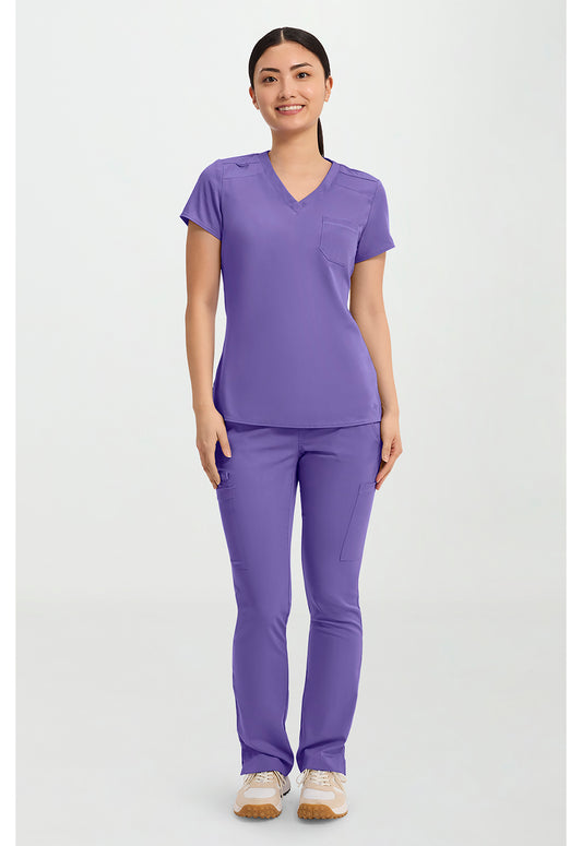 Touch MC7448 Women's V-Neck Tuck In Electric Lavender