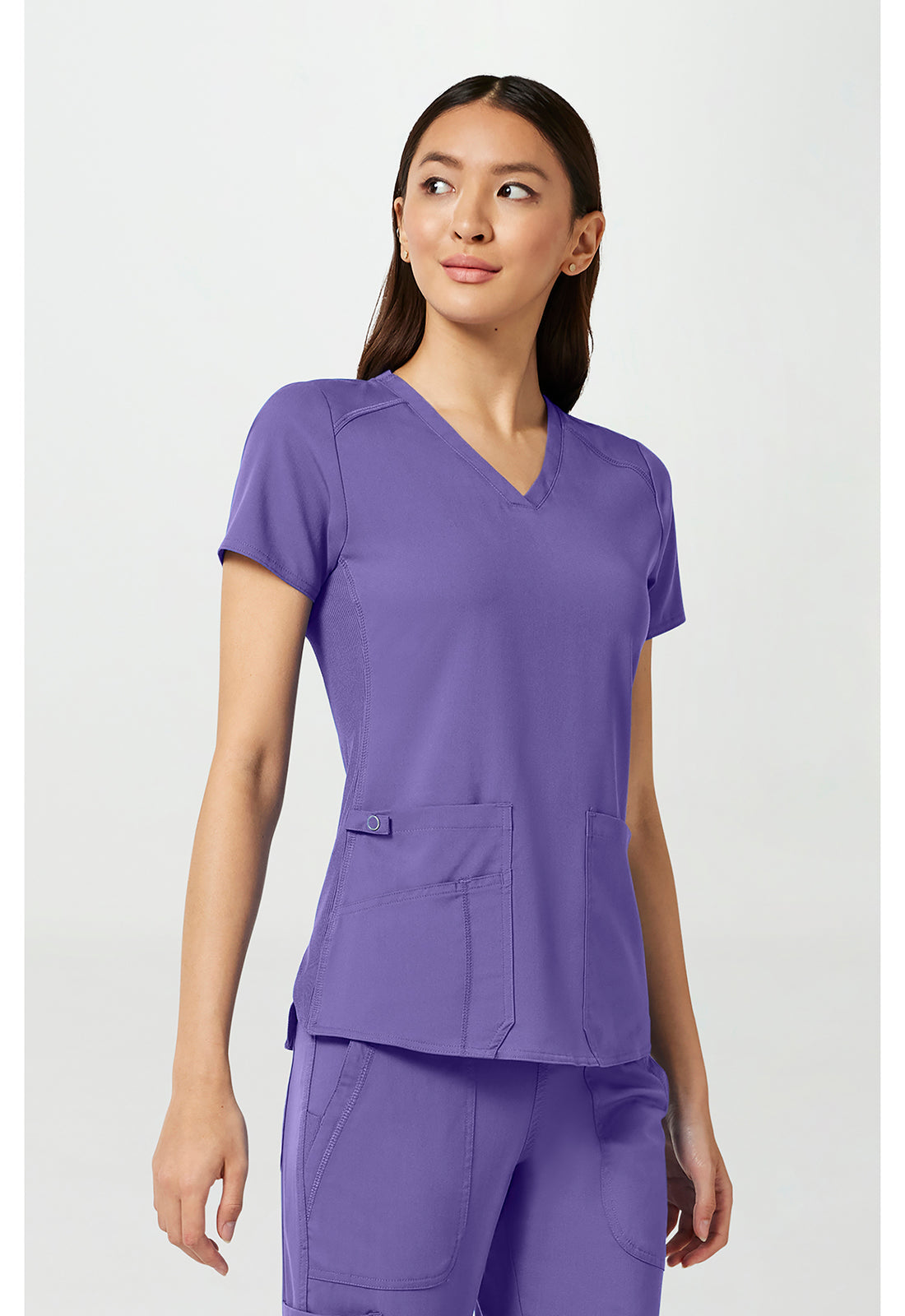 Touch MC7459 Women's V-Neck Shirttail Scrub Top image 5