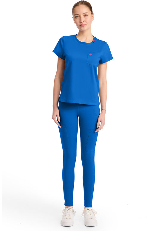 Amp Knit MC751 Women's Crew Neck Tee Royal