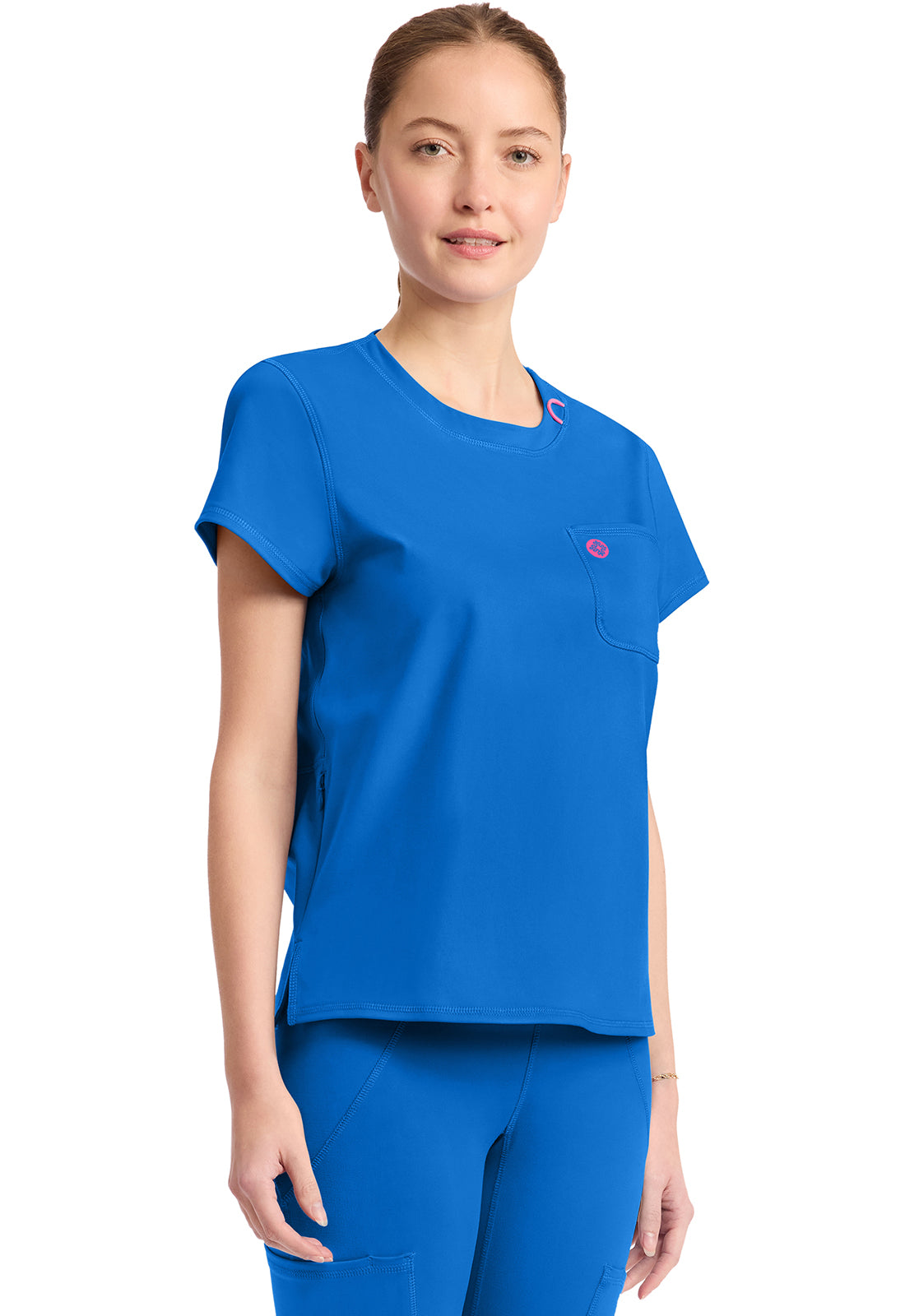 Amp Knit MC751 Women's Crew Neck Tee Royal