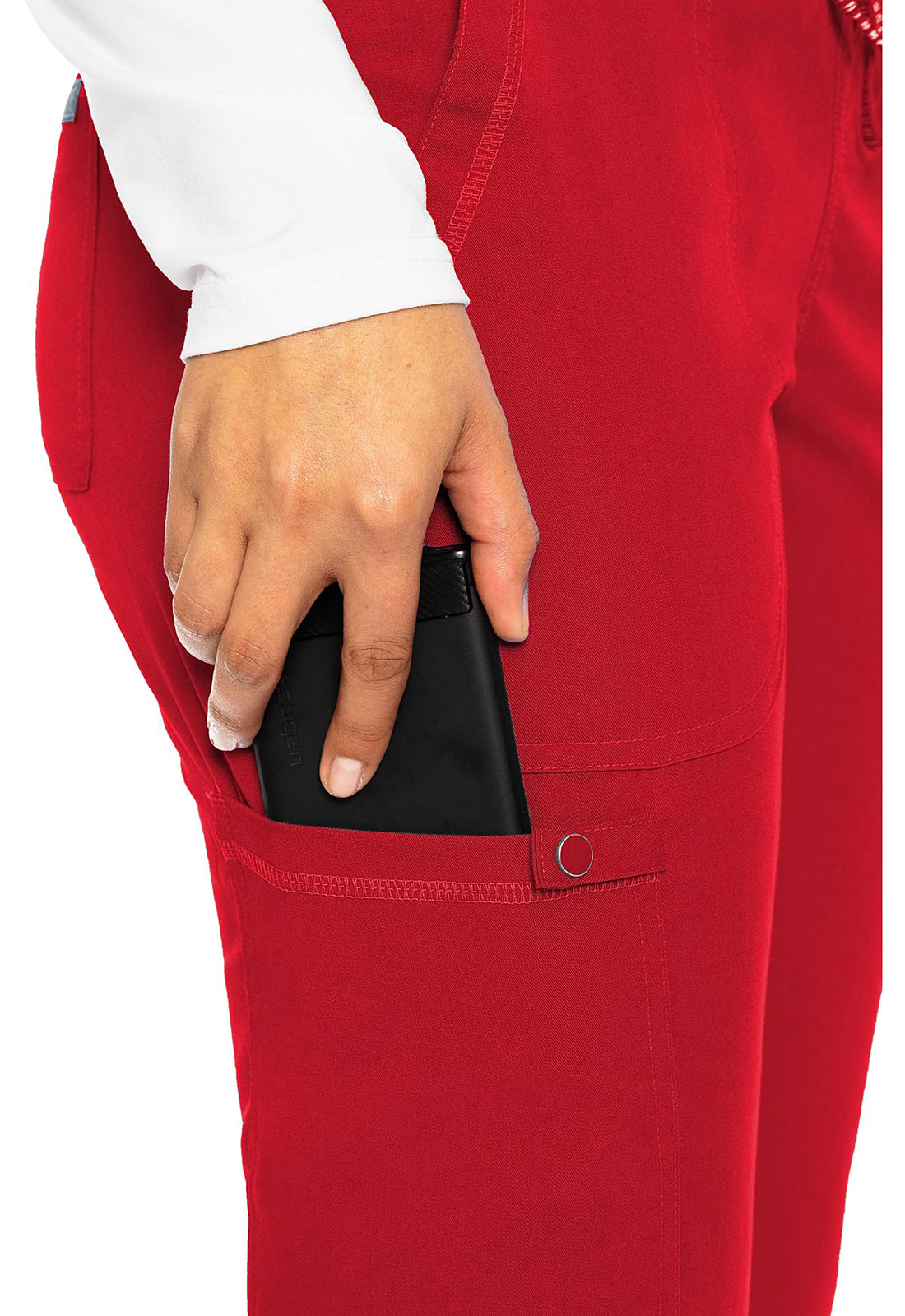 Touch MC7710 Women's Scrub Joggers Yoga Scrub Pants Red