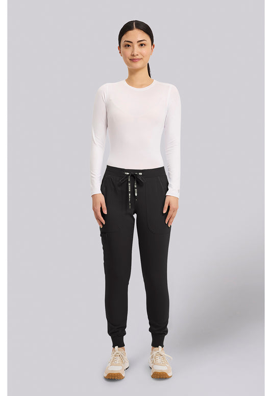 Touch MC7710 Women's Scrub Joggers Yoga Scrub Pants Black