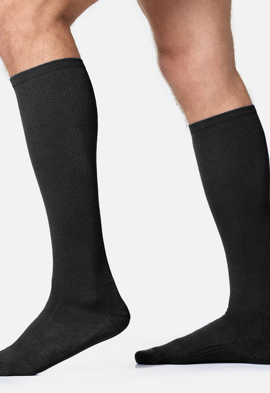 Legwear MLXSUPPOR Knee High 15-20 Mmhg Compression Socks Black