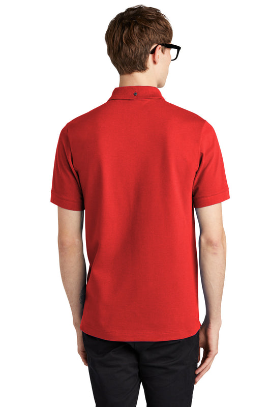 Mercer+Mettle Stretch Heavyweight Pique Polo MM1000 Apple Red
