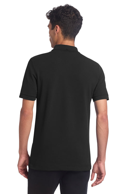 Mercer+Mettle Stretch Heavyweight Pique Polo MM1000 Deep Black