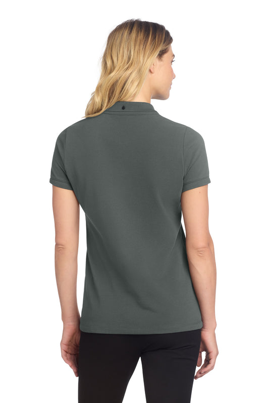 Mercer+Mettle Women's Stretch Heavyweight Pique Polo MM1001 Anchor Grey