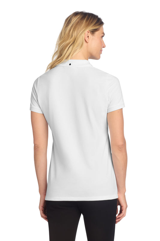 Mercer+Mettle Women's Stretch Heavyweight Pique Polo MM1001 White