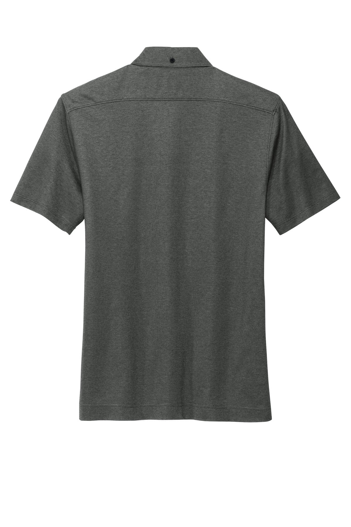 Mercer+Mettle Stretch Pique Full-Button Polo MM1006 Anchor Grey Heather