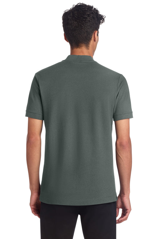 Mercer+Mettle Stretch Pique Henley MM1008 Anchor Grey