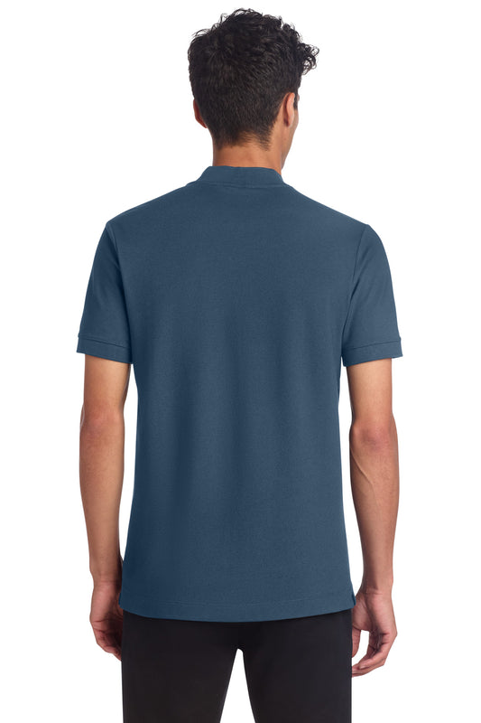 Mercer+Mettle Stretch Pique Henley MM1008 Insignia Blue