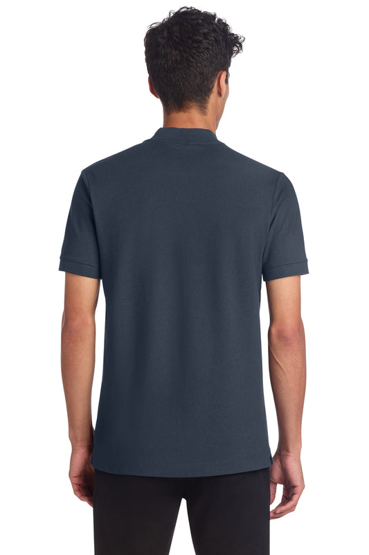 Mercer+Mettle Stretch Pique Henley MM1008 Night Navy