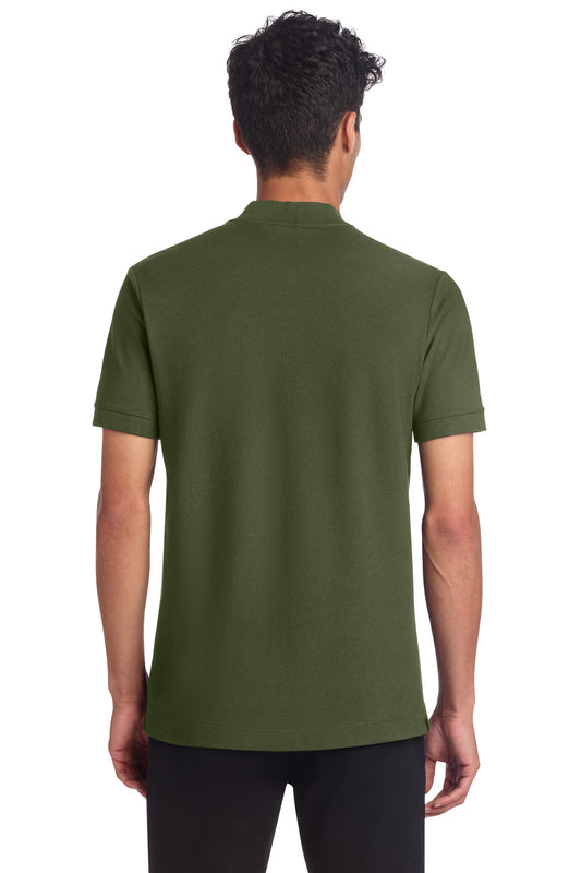 Mercer+Mettle Stretch Pique Henley MM1008 Townsend Green