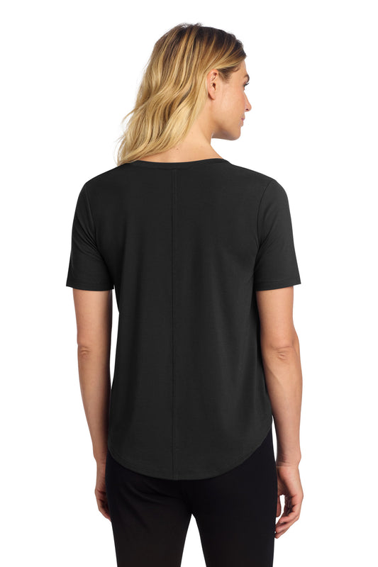 Mercer+Mettle Women's Stretch Jersey Relaxed Scoop MM1017 Deep Black