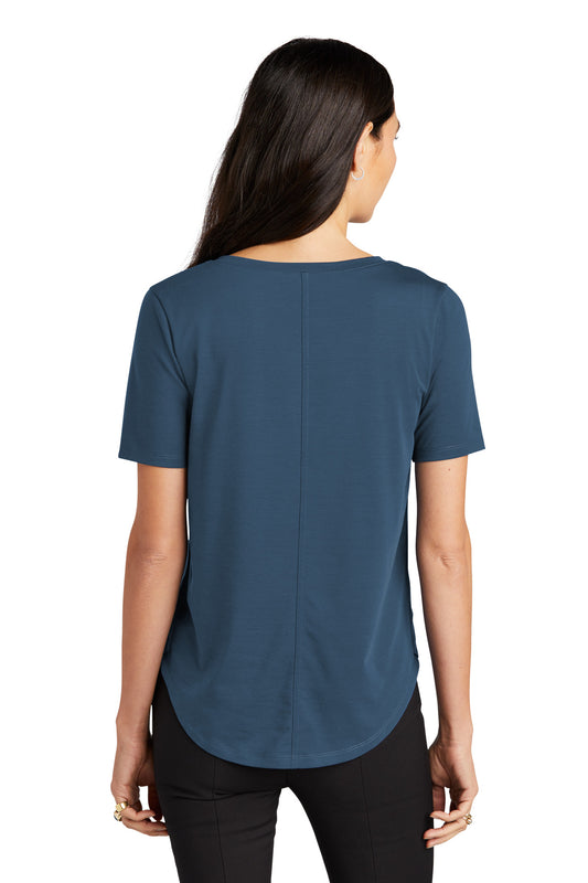 Mercer+Mettle Women's Stretch Jersey Relaxed Scoop MM1017 Insignia Blue