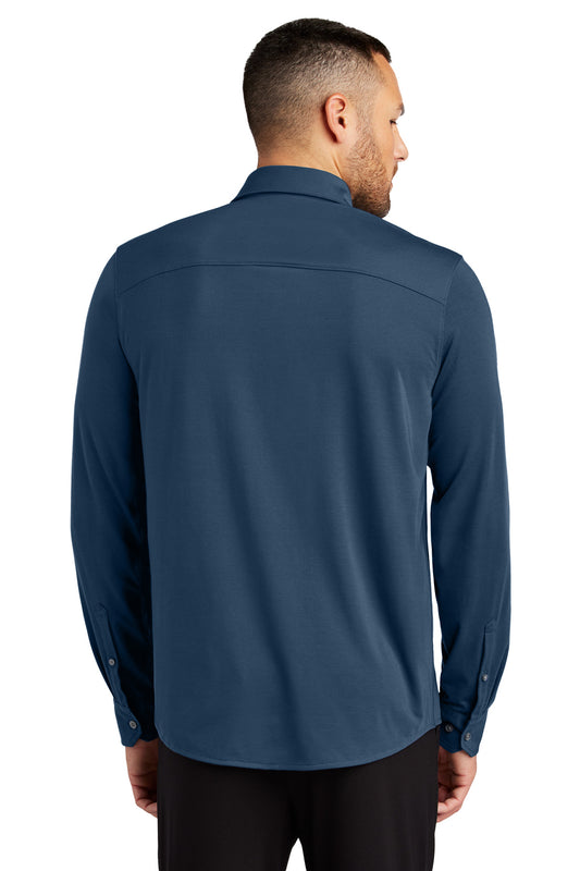 Mercer+Mettle Stretch Jersey Long Sleeve Shirt MM1018 Insignia Blue