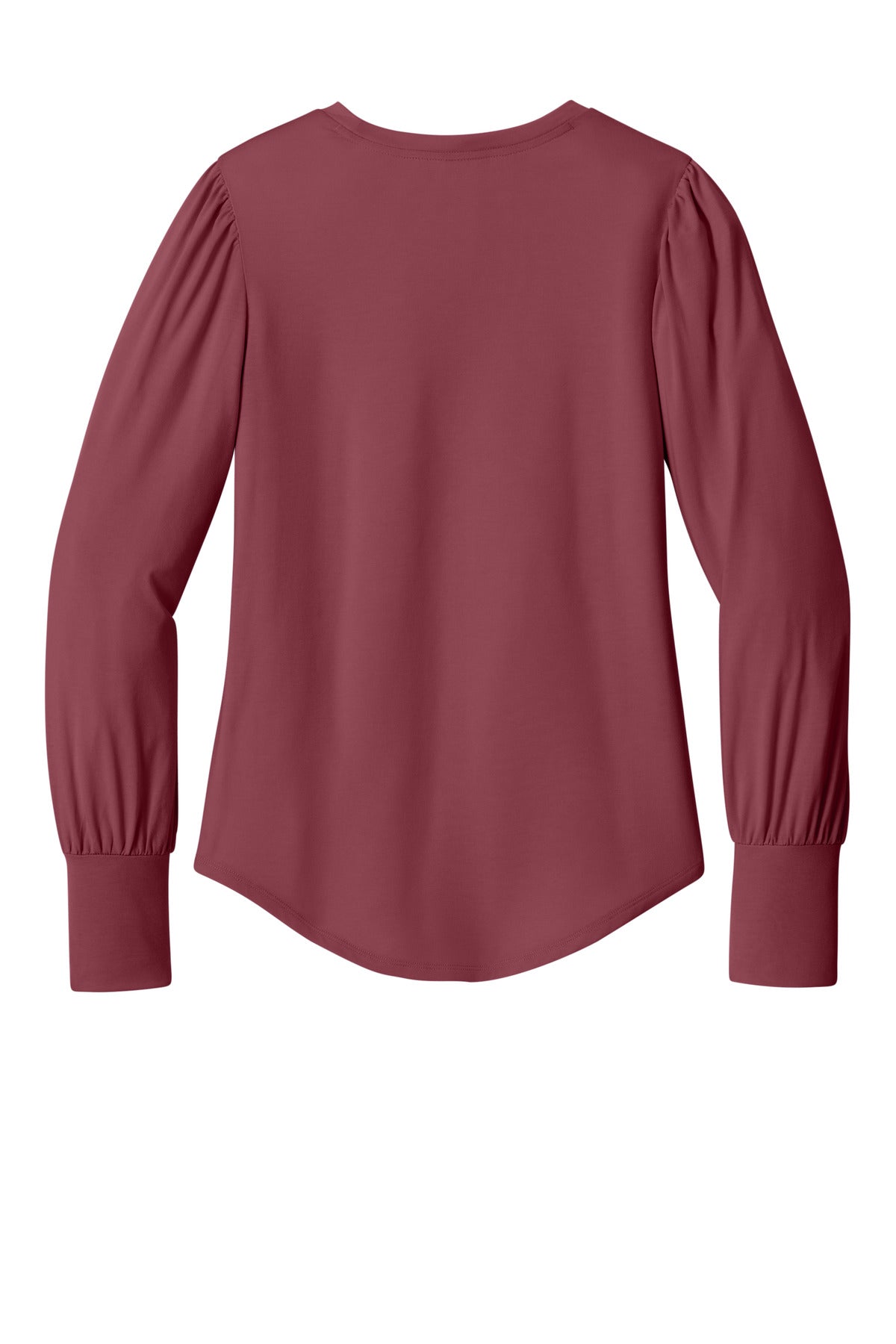 Mercer+Mettle Women's Stretch Jersey Long Sleeve Blouson Top MM1019 Rosewood