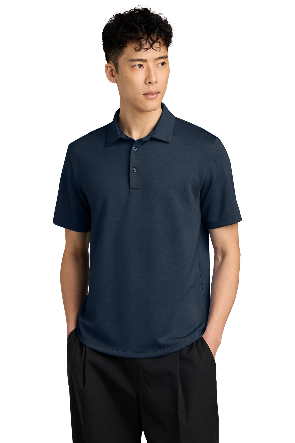 Mercer+Mettle Lite Spacer Polo MM1040 Night Navy