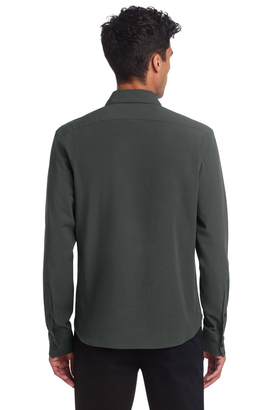 Mercer+Mettle Long Sleeve Stretch Woven Shirt MM2000 Anchor Grey