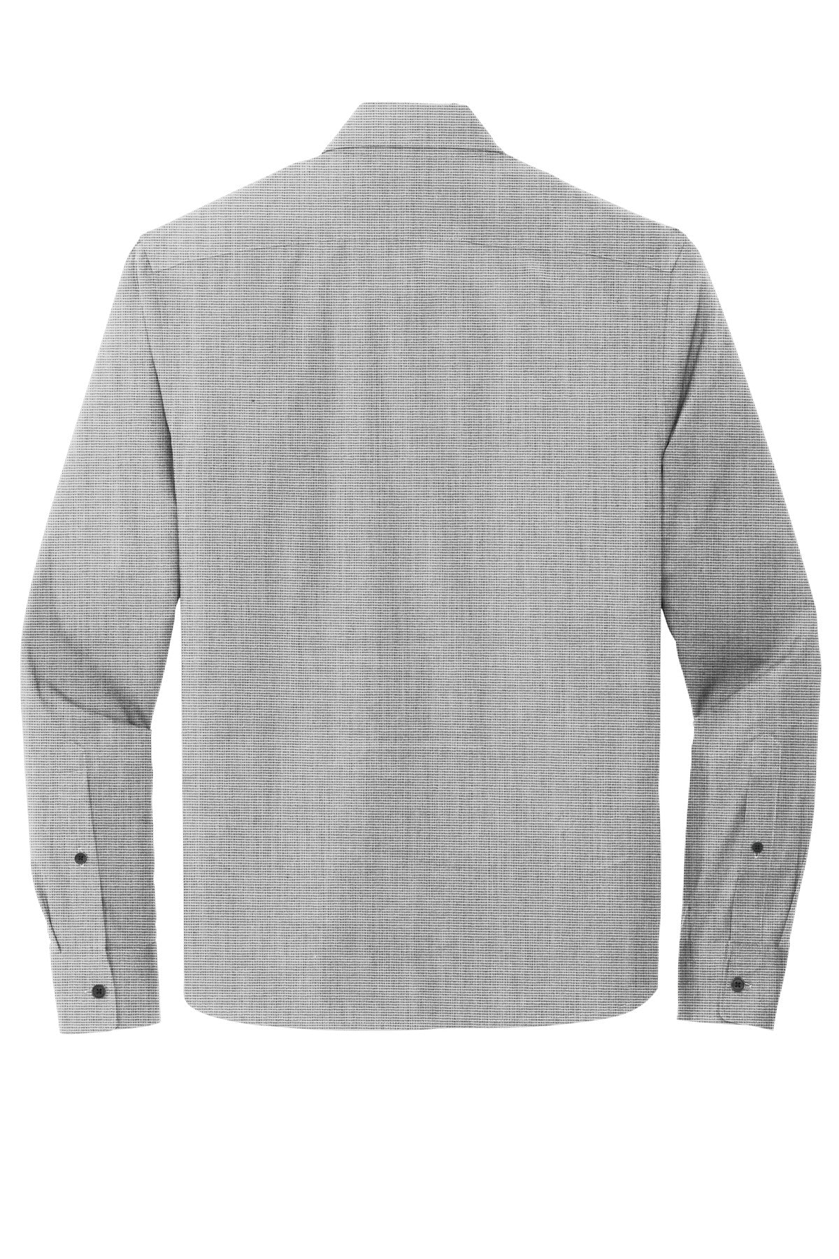 Mercer+Mettle Long Sleeve Stretch Woven Shirt MM2000 Gusty Grey End On End
