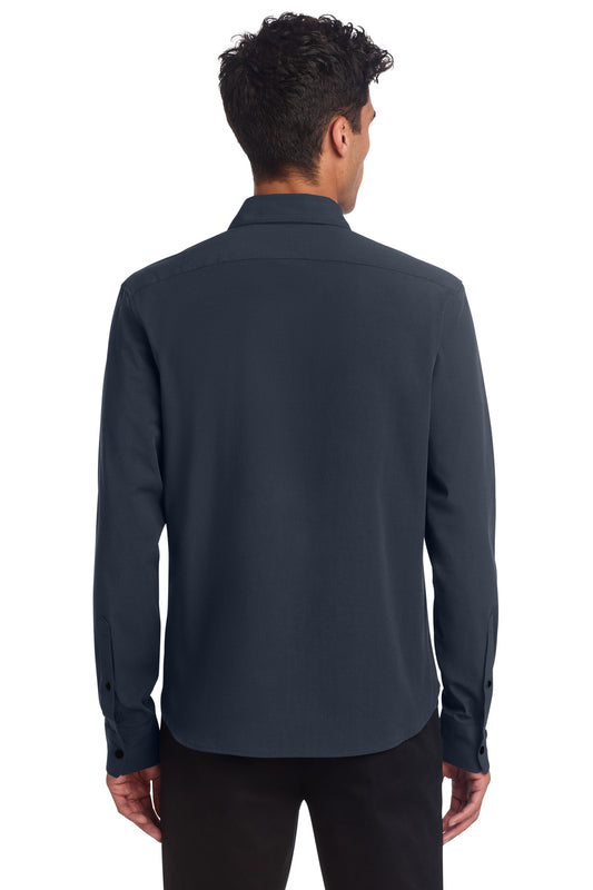 Mercer+Mettle Long Sleeve Stretch Woven Shirt MM2000 Night Navy