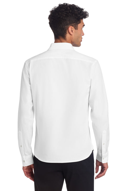 Mercer+Mettle Long Sleeve Stretch Woven Shirt MM2000 White