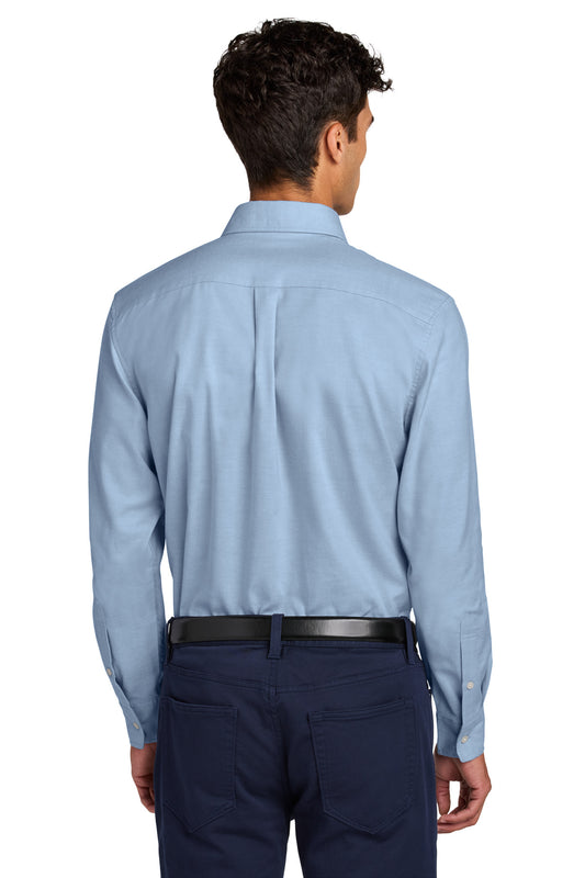 Mercer+Mettle Long Sleeve Modern Oxford Shirt MM2002 Cobalt