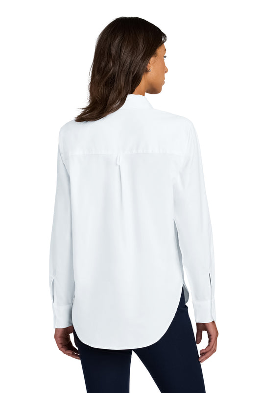 Mercer+Mettle Women's Long Sleeve Modern Oxford Shirt MM2003 White