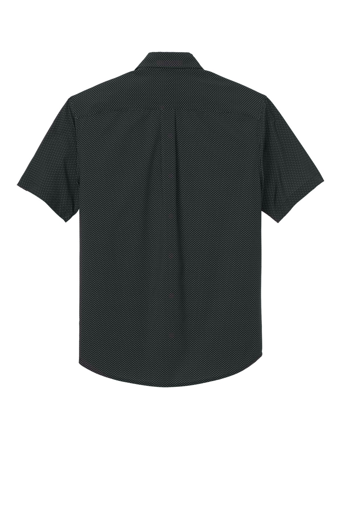 Mercer+Mettle Short Sleeve UV Capital Tech Shirt MM2006 Deep Black Triangle Print