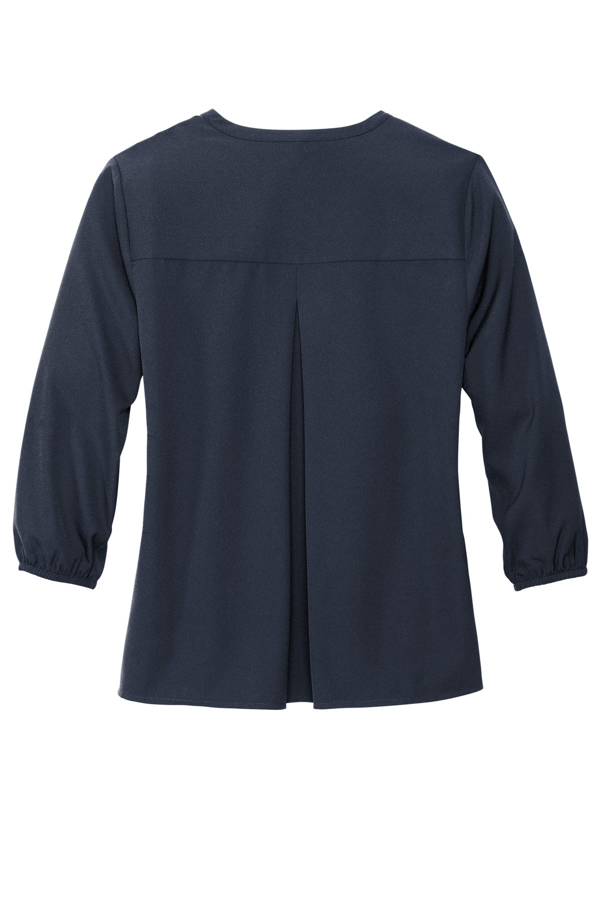Mercer+Mettle Women's Stretch Crepe 3/4-Sleeve Blouse MM2011 Night Navy