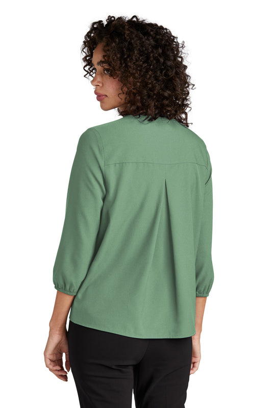 Mercer+Mettle Women's Stretch Crepe 3/4-Sleeve Blouse MM2011 Sage