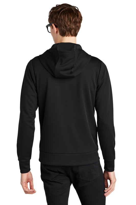 Mercer+Mettle Double-Knit Full-Zip Hoodie MM3002 Deep Black