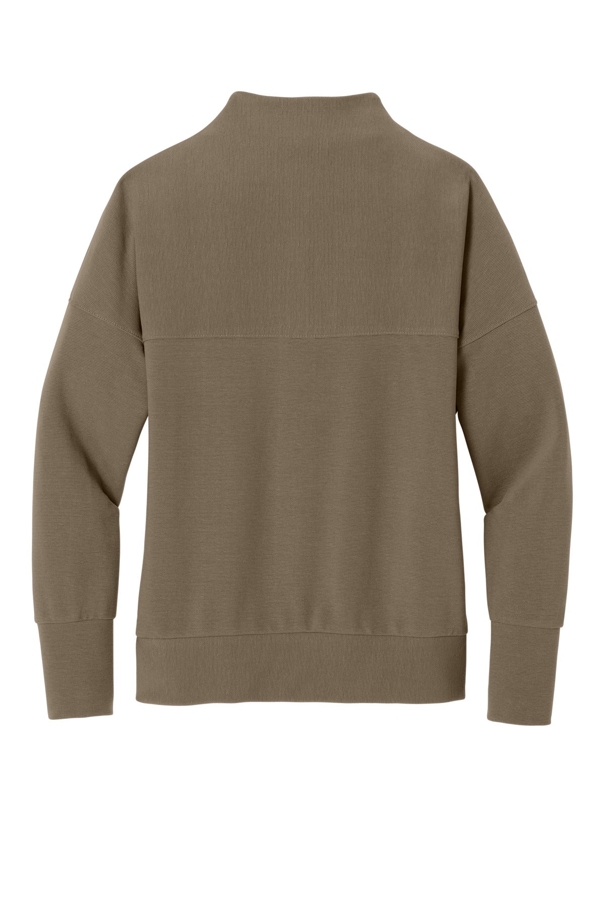 Mercer+Mettle Women's Linear Texture 1/4-Zip MM3041 Warm Taupe