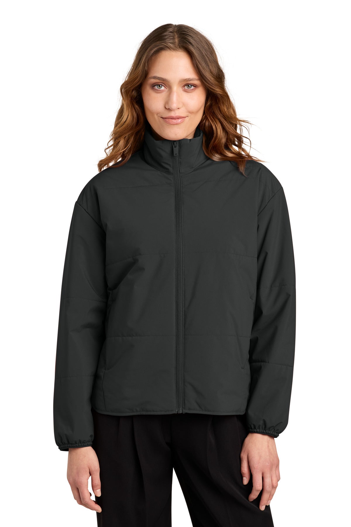 Mercer+Mettle Women's Brookline Quilted Jacket MM7221 Deep Black