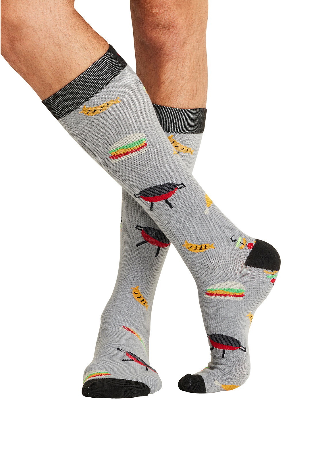 Legwear MPRINTSUPPOR Men's 10-15mmHg Compression Socks Bbq All Day