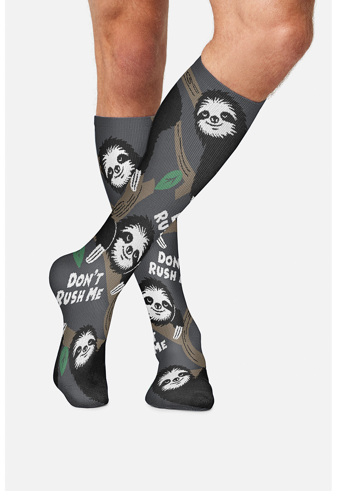 Legwear MPRINTSUPPOR Men's 10-15mmHg Compression Socks Don'T Rush Me