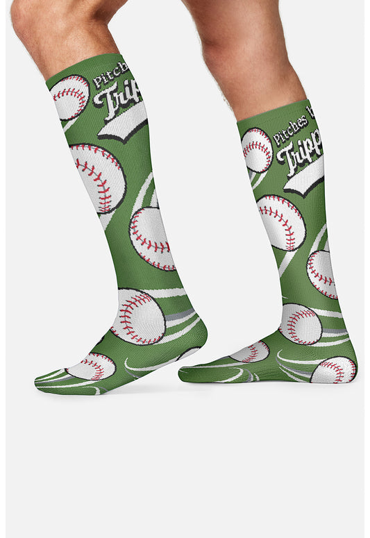 Legwear MPRINTSUPPOR Men's 10-15Mmhg Compression Socks Pitchers Be Trippin