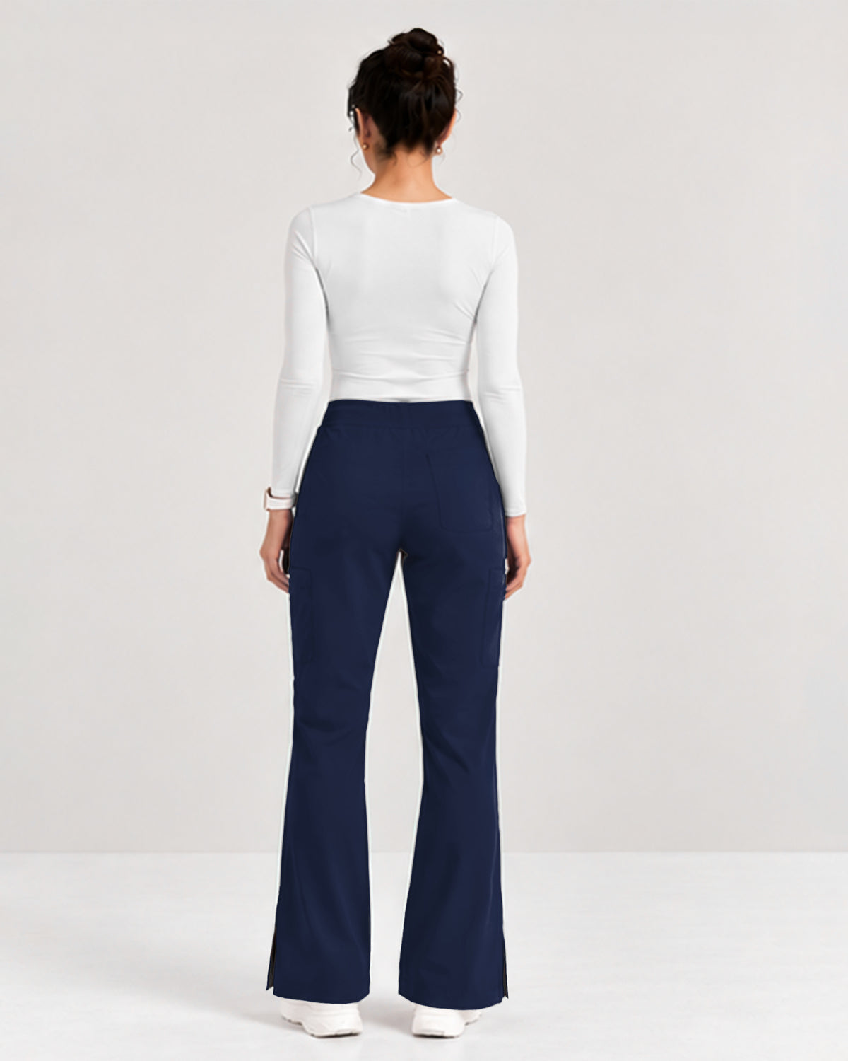 Foundry Women's 2005 Jasmine 5 Pocket Mini Flare Cargo Pant Navy