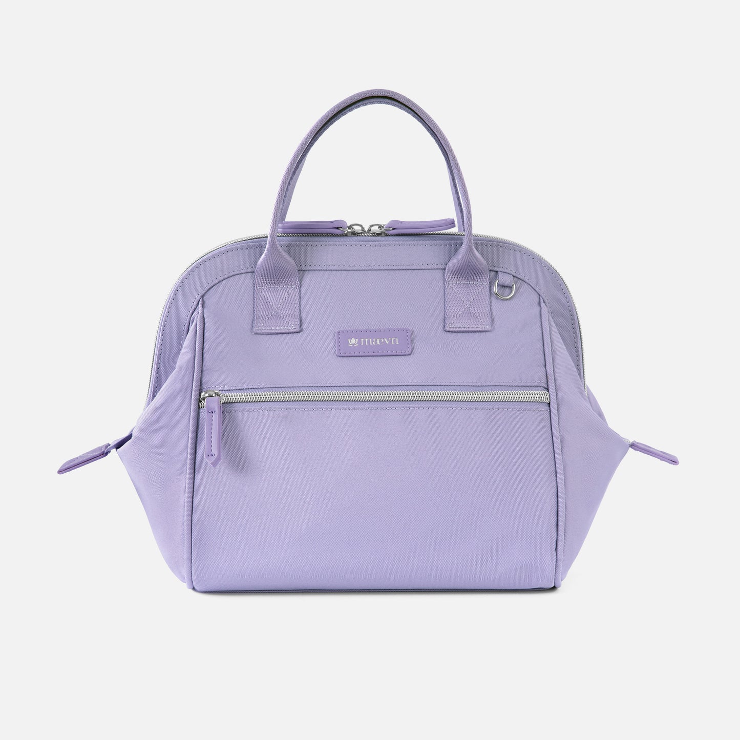 Front view of Maevn Blossom Signature 2100 Women's V-Neck Scrub Top in solid color