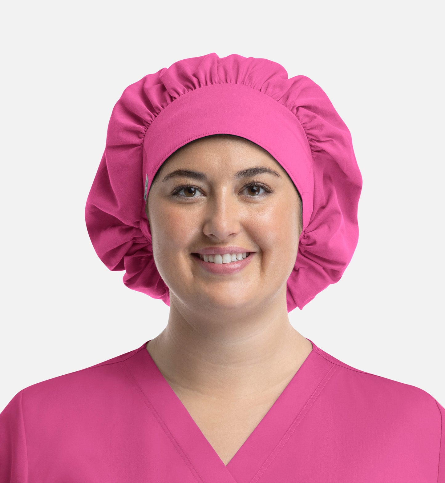 Scrub Caps NC020 Unisex Bouffant Cap Candy Pink (CPKB)
