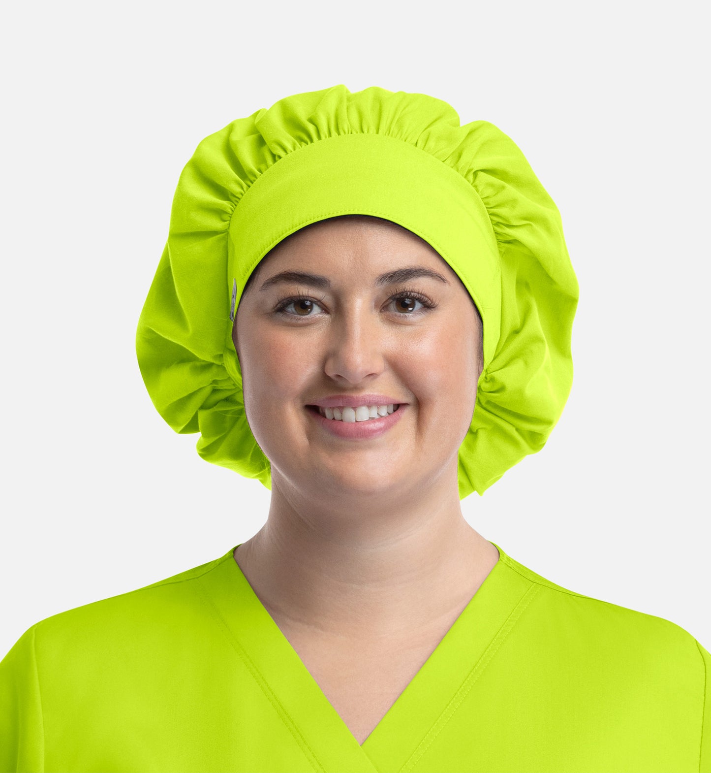 Scrub Caps NC020 Unisex Bouffant Cap Lime (LIMP)