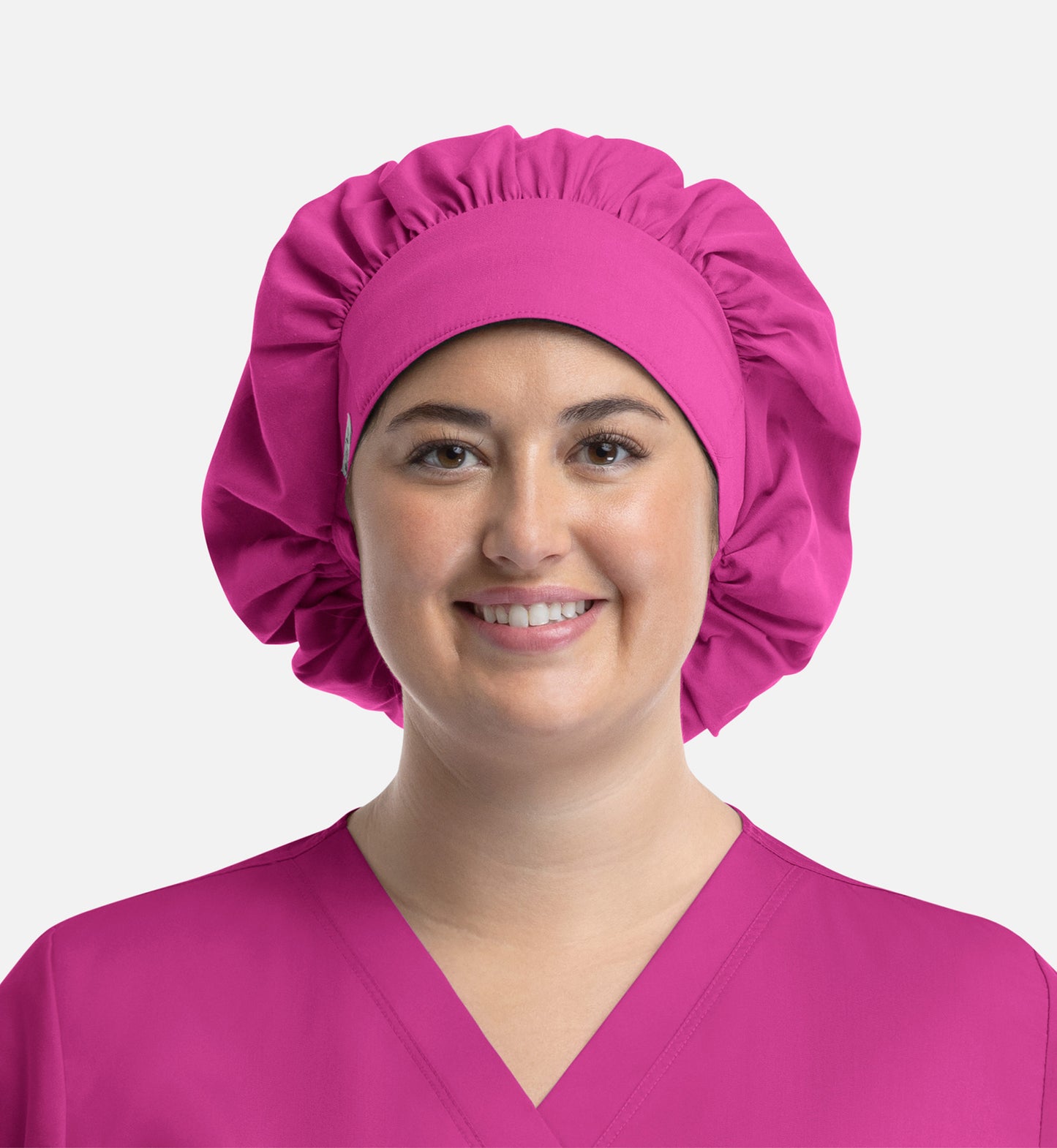 Scrub Caps NC020 Unisex Bouffant Cap Rose Pink (RPK)