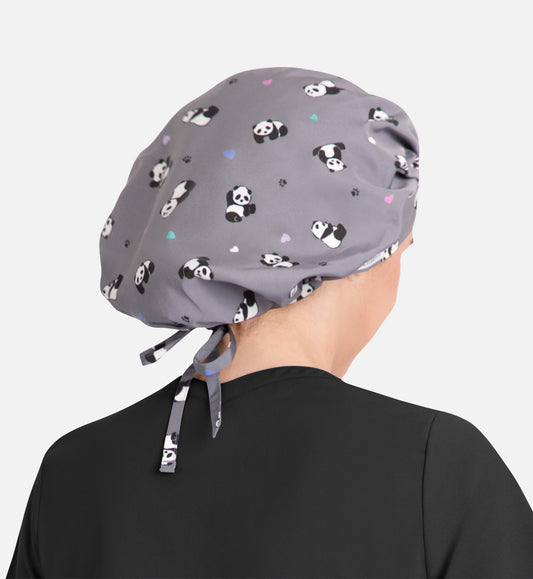 Scrub Cap NC325 Unisex Printed Bouffant Cap Happy Panda