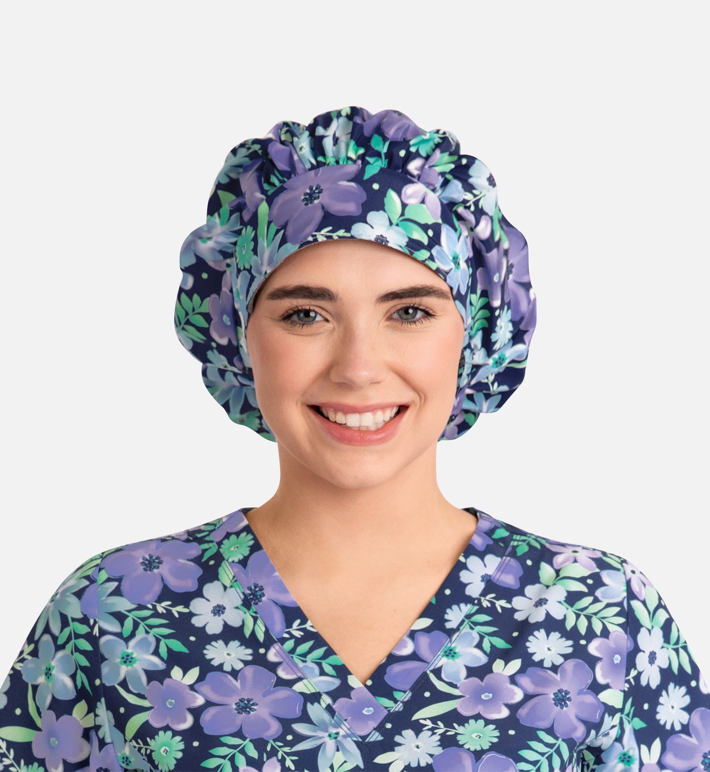 Scrub Caps NC325 Printed Unisex Bouffant Cap Spring Fantasy (SPFA)