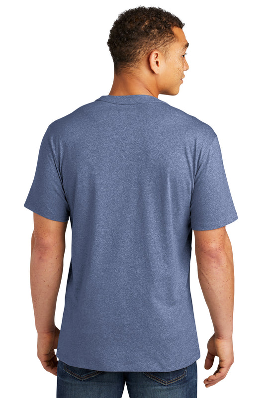 New Era Heritage Blend Crew Tee. NEA100 Dark Royal Twist