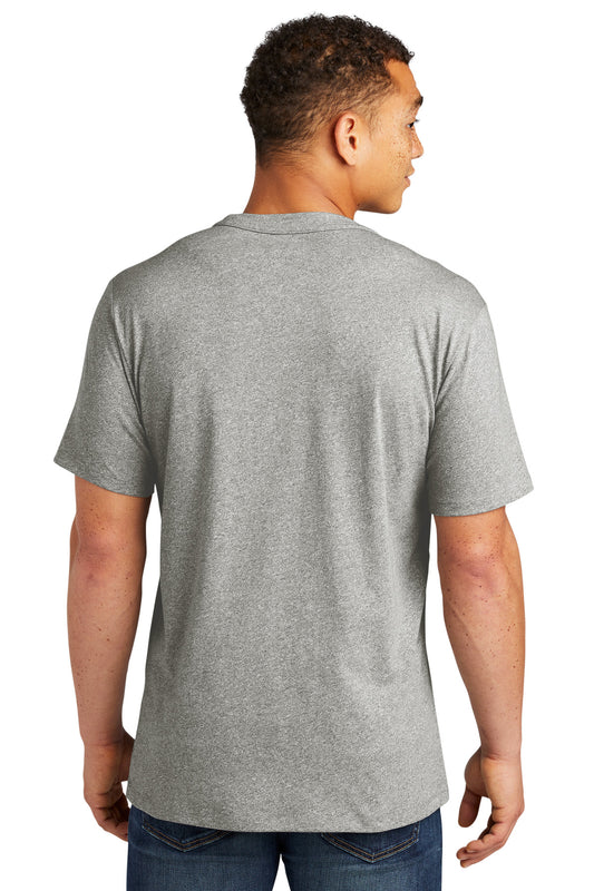 New Era Heritage Blend Crew Tee. NEA100 Light Graphite Twist