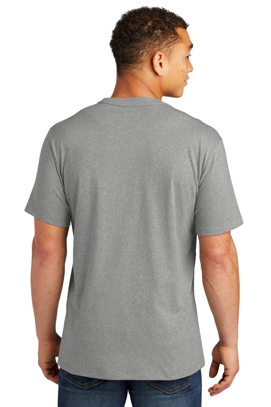 New Era Heritage Blend Crew Tee. NEA100 Shadow Grey Heather